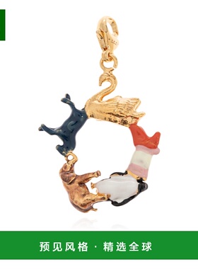 香港直邮Marni 字母“O”多色吊坠 PNMV0100POP6528