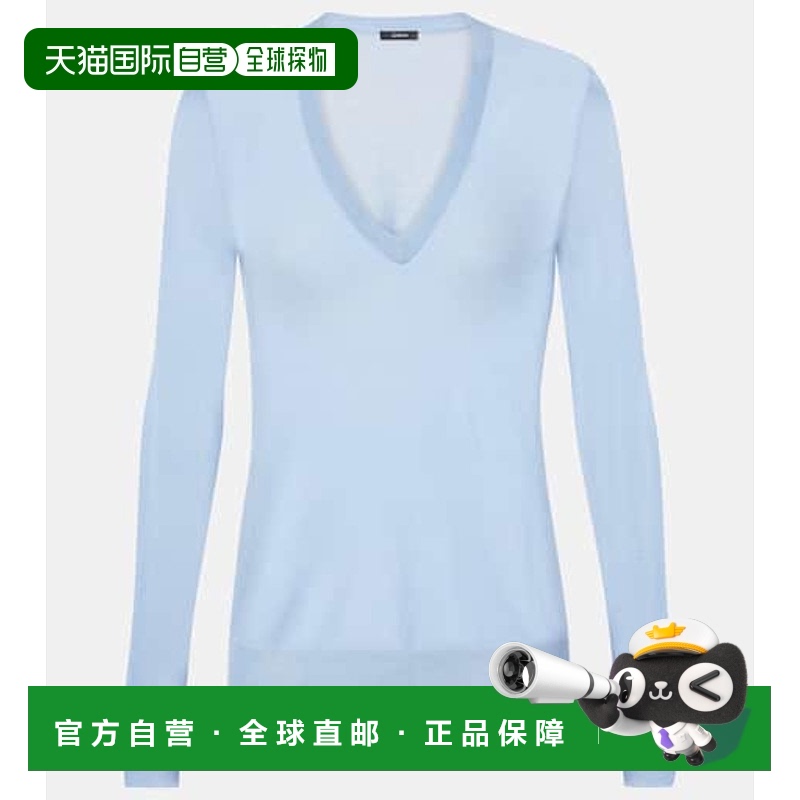 1h可退 香港直邮JOSEPH 约瑟夫 女士 Cashair 羊绒毛衣 blue蓝色