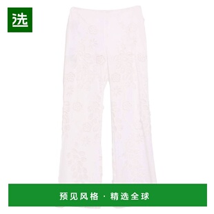 1h可退 香港直邮Alberta Ferretti 女士 喇叭裤子 white白色 舒适