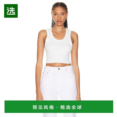 1h可退 香港直邮AGOLDE 女士 短款深红花背心 A72251260 white白