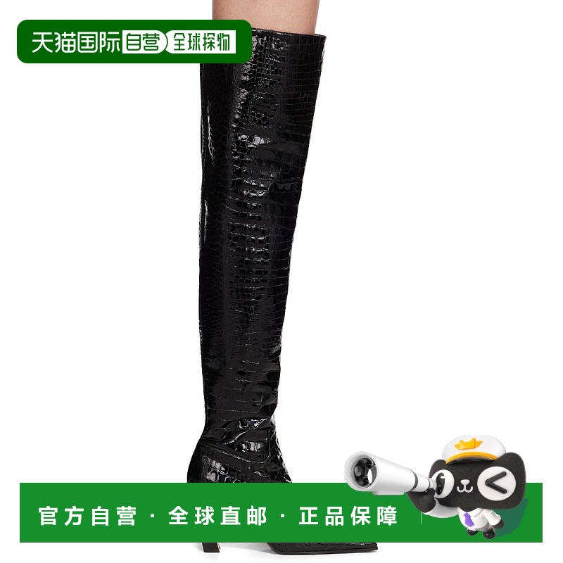 1h可退 香港直邮KHAITE 女士 黑色 Marfa 高筒靴 F1069825
