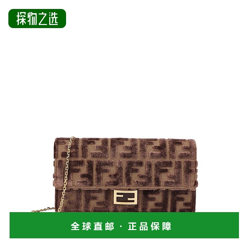 香港直邮Fendi 芬迪 女士 Baguette FF 鏈條式迷你錢包 8M0498AT1
