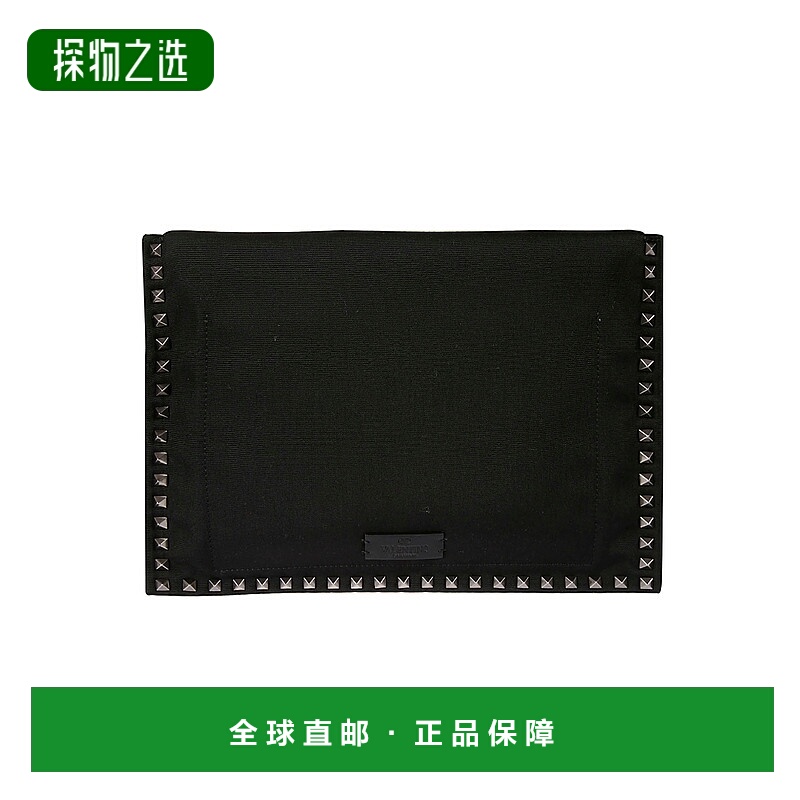 香港直邮Valentino 黑色徽标卡包钱包 UY2B0998QKJ