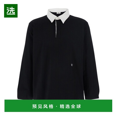 香港直邮CELINE 男士衬衫 RX0D30Z6538AW SS2026 黑色 长袖polo衫