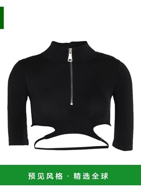 1h可退 香港直邮ANDREĀDAMO 女士 上衣 black黑色 舒适时尚