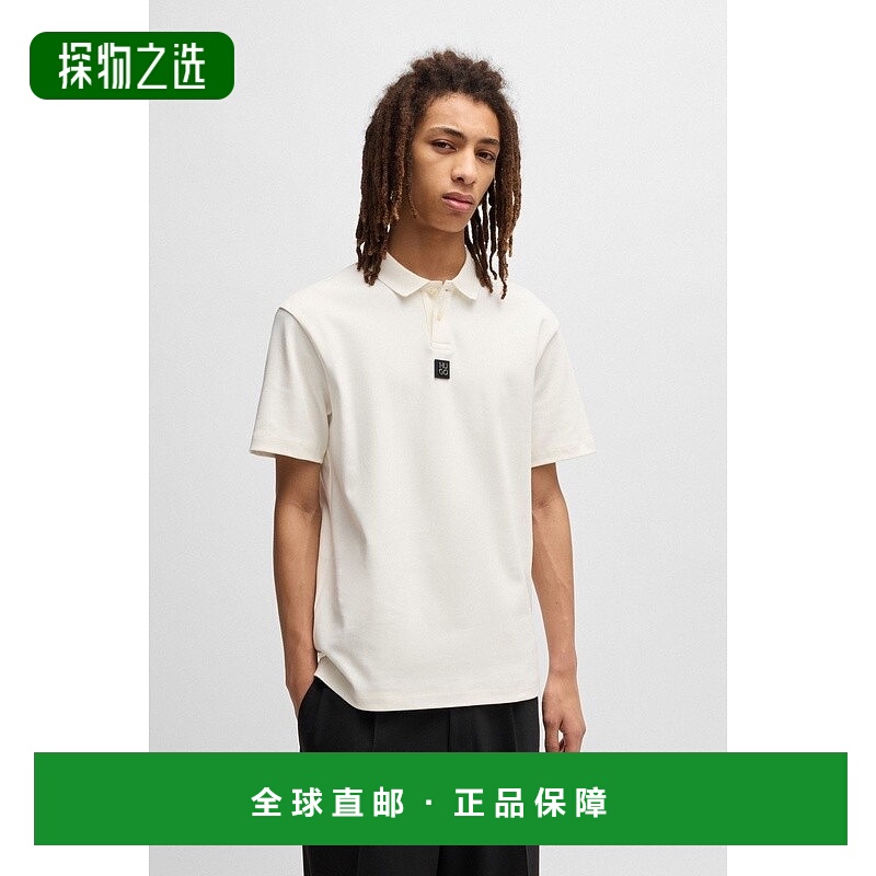 欧洲直邮HUGO BOSS雨果HUGO RED带Revisited标志的双面棉Polo