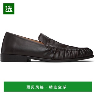 1h可退 香港直邮marsell 男士 棕色 Mocassino Leather 乐福鞋 MM