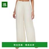 女装 1h可退 时 NYC Medina金属雪纺宽腿休闲裤 美国直邮 Cami