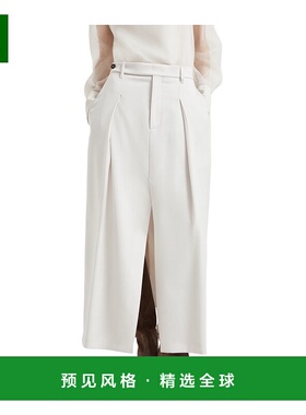 香港直邮Brunello Cucinelli 腰带环半身裙 MG513G3841a字裙