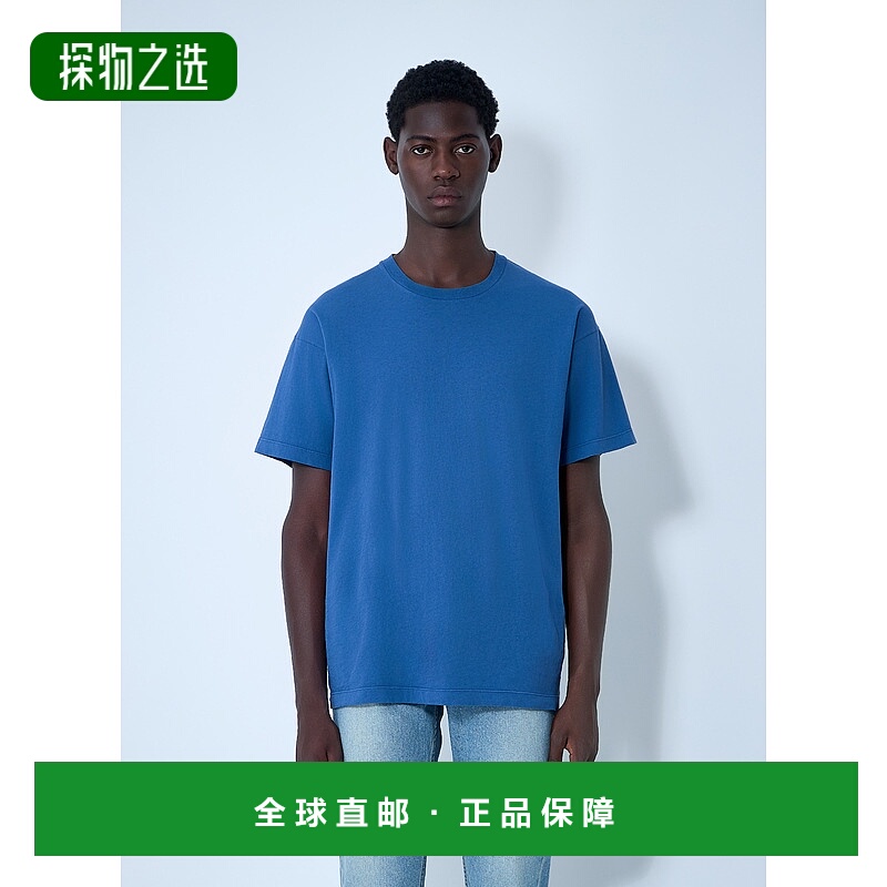 香港直邮1h可退 The Row 男士 Lawson T 恤 963K569 blue蓝色 舒