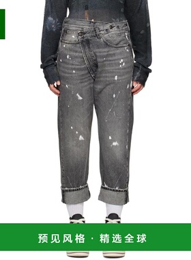 1h可退 【美国直邮】R13 SSENSE 独家交叉牛仔裤潮牌 时尚休闲百