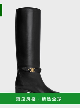 欧洲直邮Celine (2025) CELINE GARANCE 小牛皮凯旋带靴短靴