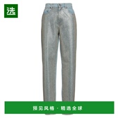 香港直邮Giuseppe 直筒裤 1h可退 Morabito 女士 blue蓝色 舒