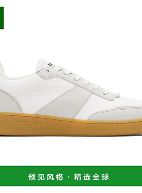 1h可退 香港直邮A.P.C. 男士 白色 & 灰色 Plain 运动鞋 PUABHM56