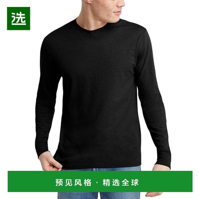 1h可退 【美国直邮】Hanes|男士 Originals 三色混纺长袖 T 恤