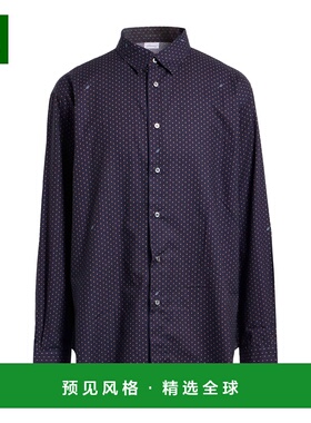 1h可退 香港直邮Brioni 布里奥尼 男士 花纹衬衫 blue蓝色 舒适时