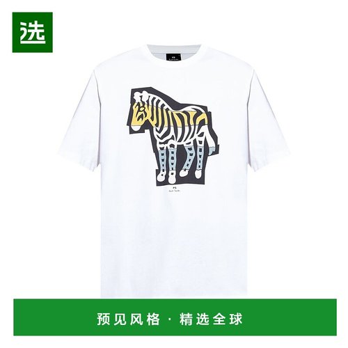 1h可退 香港直邮Paul Smith 男士 By and Polos T恤白色T恤 M2R01