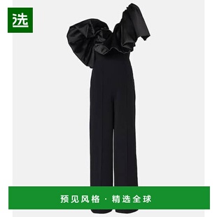 1h可退 香港直邮SOLACE LONDON 女士 Perla 荷叶边绸缎边连体裤