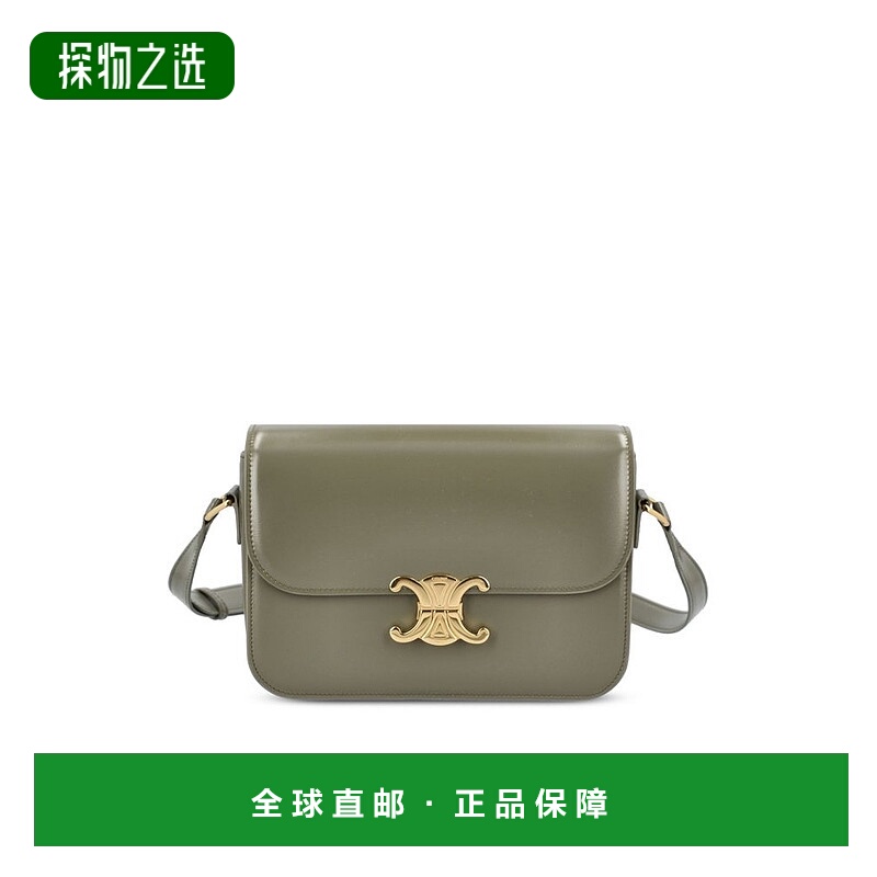 香港直邮Celine 思琳 女士 Triomphe 折疊式頂部單肩包 187363BF4