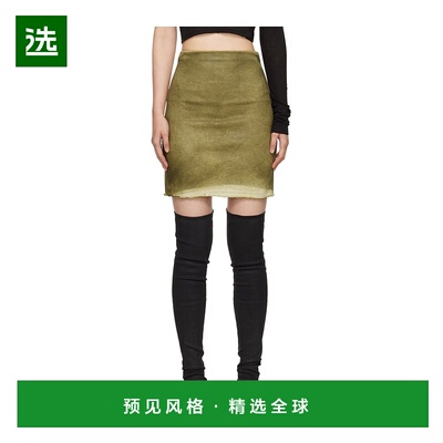 香港直邮Rick Owens Drkshdw Porterville牛仔半身裙 DS02D2346HS