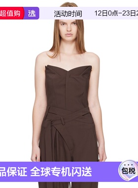 1h可退 香港直邮Ottolinger 女士 棕色 Suiting Bustier 上装 123