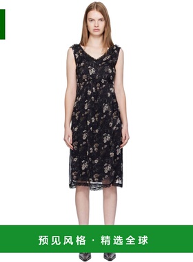 1h可退 香港直邮R13 女士 黑色 Sleeveless V-Neck 连衣裙 R13WR4