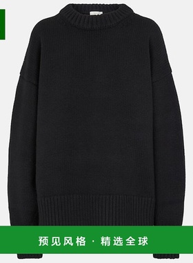 1h可退 香港直邮The Row 女士 Ophelia 羊毛羊绒毛衣 black黑色