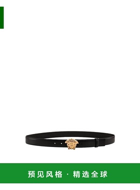 香港直邮Versace 黑色Medusa 腰带 DCU4747DVTP1KVO41范思哲牛皮