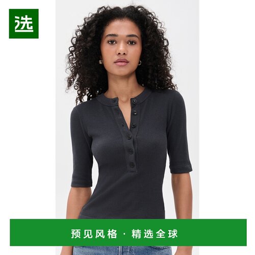 1h可退 香港直邮Citizens Of Humanity 女士 Nali 短袖亨利汗衫