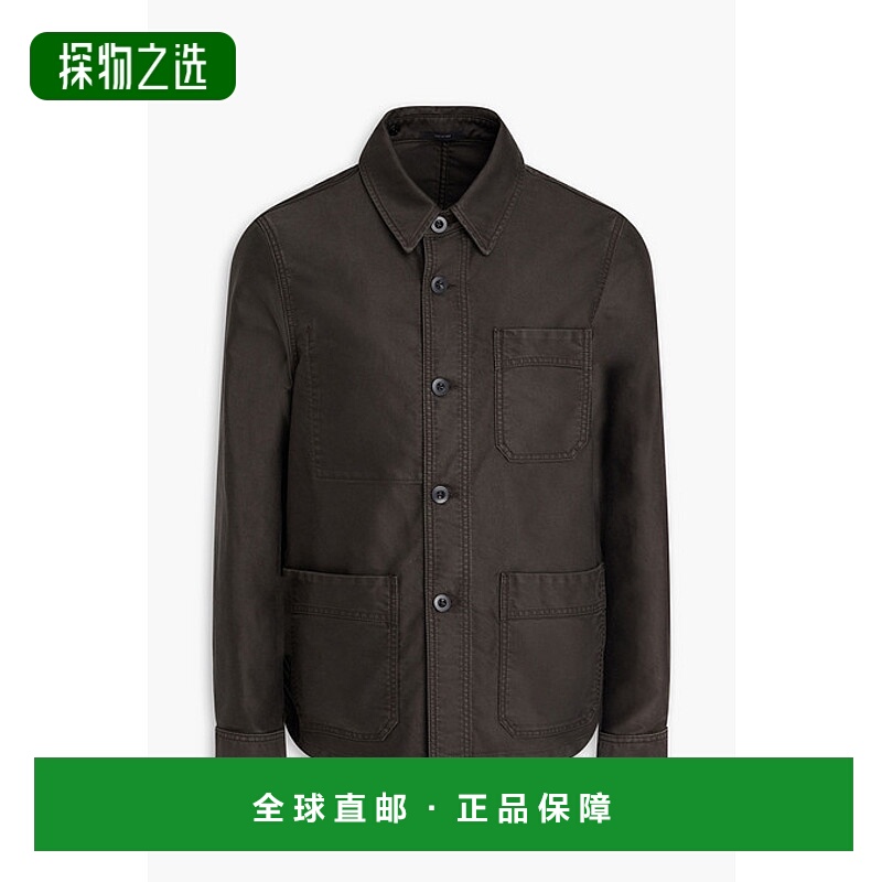 1h可退 香港直邮Tom Ford 汤姆·福特 男士 棉质军装夹克 OJS002F