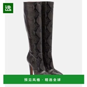 100 1h可退 皮质及膝靴子 女士 Elsa 香港直邮Paris Texas