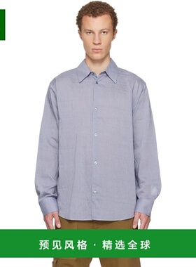 1h可退 香港直邮Studio Nicholson 男士 蓝色 View 衬衫 VIEWSNM1