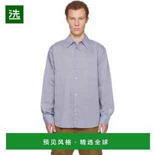 1h可退 香港直邮Studio Nicholson 男士 蓝色 View 衬衫 VIEWSNM1