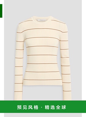 1h可退 香港直邮Frame Denim 女士 条纹罗纹针织毛衣 WP25KSW008C
