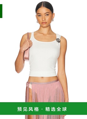 1h可退 香港直邮Blumarine 蓝色情人 女士 罗纹背心上衣 P544T065