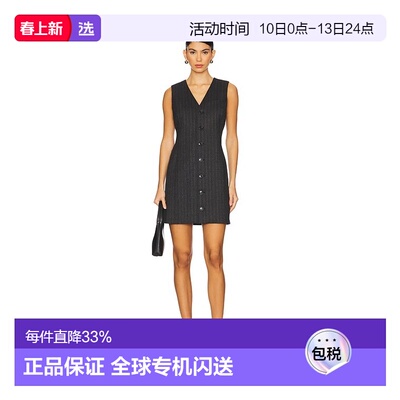 1h可退 香港直邮Frame Denim 女士 细条纹西装料连衣裙 WP25WDR00