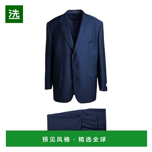 1h可退 香港直邮Corneliani 克莱利亚尼 男士 西服 blue蓝色 舒适