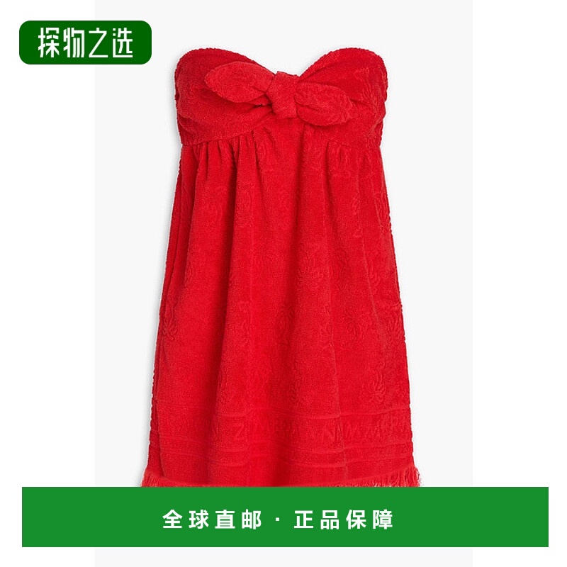 1h可退 香港直邮ZIMMERMANN 女士 ALIGHT 毛巾布迷你连衣裙 8465D