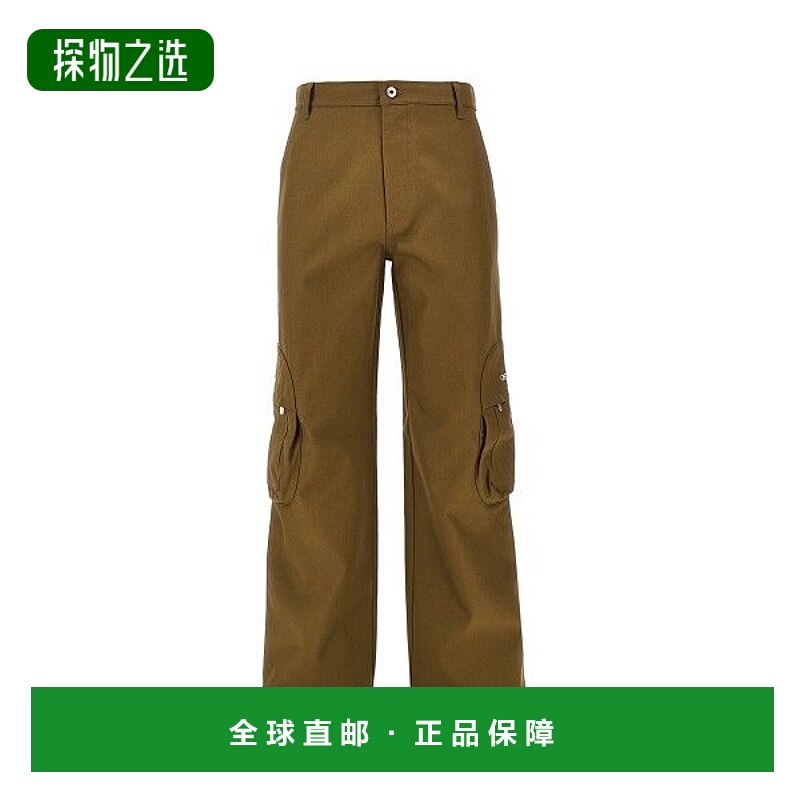 香港直邮off-white 男士 標誌刺繡工裝褲 OMCF04DF25FAB001
