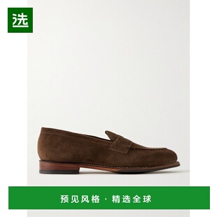 1h可退 香港直邮Grenson 男士 Lloyd 绒面革乐福鞋 114257TOFFEES