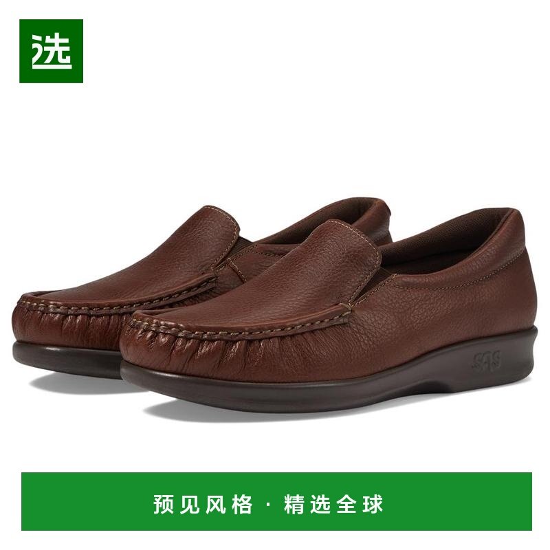 【美国直邮】sas 女士 平底鞋皮鞋懒人鞋编织舒适真皮支撑正品,女鞋,浅口单鞋,淘宝优惠券,粉丝福利购,淘宝优惠卷