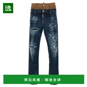 香港直邮Dsquared2 二次方 男士 1h可退 腰带环牛仔长裤 S71LB129