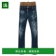香港直邮Dsquared2 二次方 男士 1h可退 腰带环牛仔长裤 S71LB129