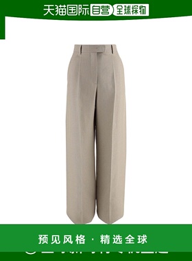 香港直邮Valentino 腰带环休闲裤阔腿裤西装裤 BRB5D08KR华伦天奴