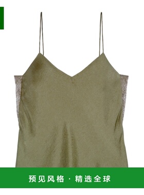 香港直邮Ba&sh 女士背心吊带 1E24CLAR0106 SS2024 绿色 侧面蕾丝