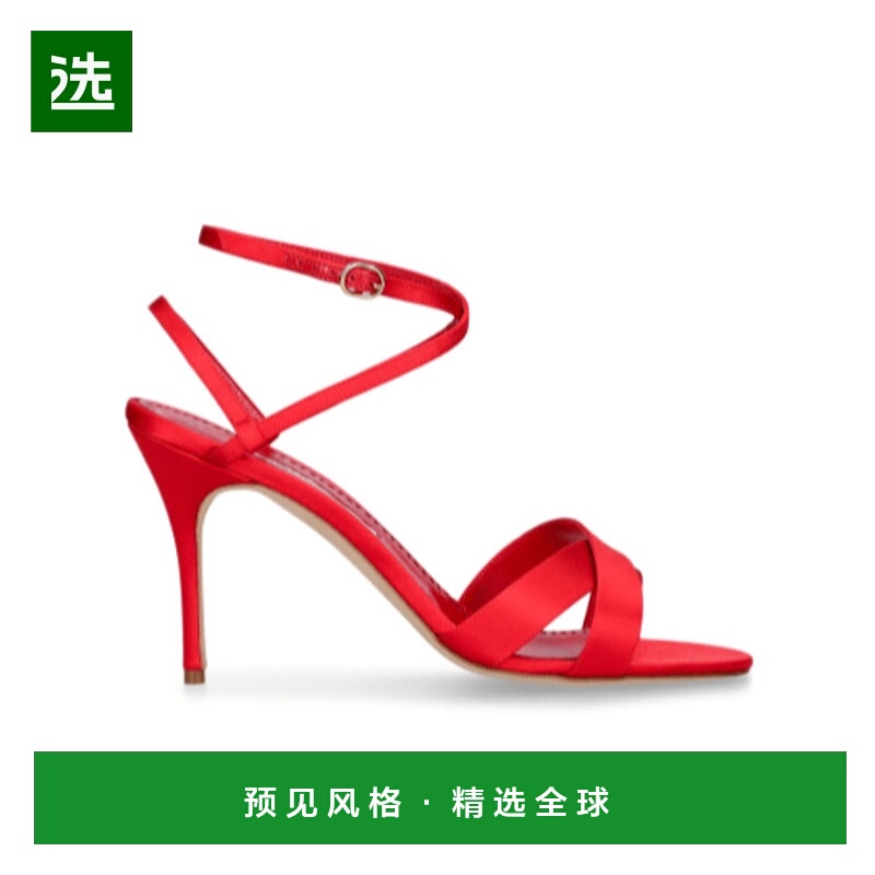 香港直邮Manolo Blahnik Tormenfa 缎面高跟凉鞋 79I-0N2018