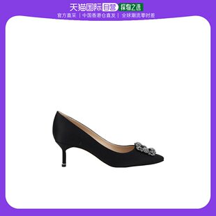 黑色珠宝装 饰高跟鞋 Blahnik 香港直邮Manolo 9XX0661