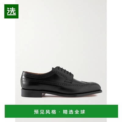 1h可退 Grenson 男士 Canterbury Wingtip 皮质粗革皮鞋
