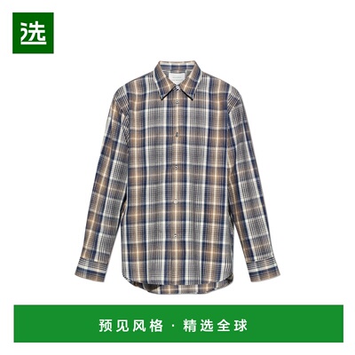 香港直邮STUDIO NICHOLSON 男士衬衫 VIEWSNM11260NAVYOATMEAL