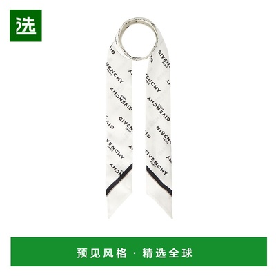 香港直邮GIVENCHY 女士围巾 BG00P3G002100 AW2025 白色 斜纹丝巾